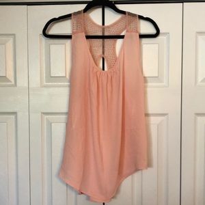 Pink Chiffon Sleeveless Blouse